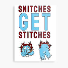 Your score has been saved for snitches get stitches. Snitches Get Stitches Wall Art Redbubble