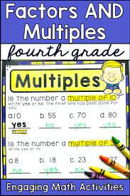 Factors And Multiples 4th Grade Math Multiplication Worksheets 4th Grade Math Math Multiplication Worksheets Factors And Multiples
