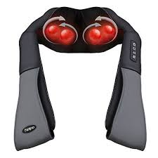 Naipo Neck Back Massager With Heat And Air Compression Naipo Neck And Shoulder Massager With Deep Shiatsu Kneadi Shoulder Massage Neck Massage Neck Heating Pad