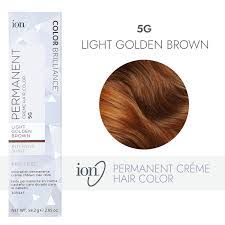 Jul 09, 2014 · it won't usually be able to take dark brown hair to blonde and isn't the best way to do it. Ion 5g Light Golden Brown Permanent Creme Hair Color By Color Brilliance Permanent Hair Color Sally Beauty