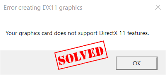Update your graphics card driver; Fixed Your Graphics Card Does Not Support Directx 11 Features Driver Easy