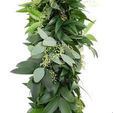 Nagi And Seeded Eucalyptus Garland Fiftyflowers Com Seeded Eucalyptus Fresh Garlands Eucalyptus Garland