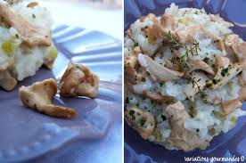 Variations Gourmandes Risotto Cremeux Aux Pieds De Mouton Et Au Romarin Pied De Mouton Risotto Cremeux Risotto Champignons