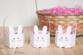 While the stain dries, print out your bunny template and cut out the bunny along with the bunny's tail. Printable Easter Bunny Basket Template