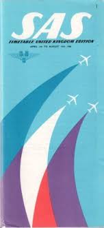 Sas Timetable Summer 1960 Cabin Pics Scandinavian Airlines System