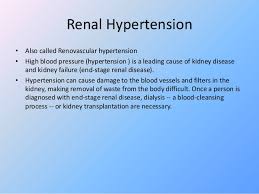 Chronic kidney disease may result from any cause of renal dysfunction of sufficient magnitude (see table. Kidney Failure In Hypertension