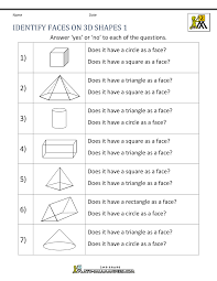 Tested by thousands of third grade teachers. 3d Shapes Worksheets 2nd Grade