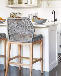 This hand made item is such a beautiful natural addition to your kitchen, perfect for a tall kitchen island or breakfast bar. These Woven Rope Counter Stools Are Such A Fun Unexpected Kitchen Accent Kitchen Stools Kitchen Counter Stools Kitchen Bar Stools