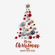 Red Stars And Golden Balls In The Shape Of A Christmas Tree And The Inscription Merry Christmas On A Transparent Background Christmas Card Red X Png Transparent Clipart Image And Psd File