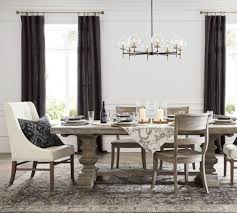 Pottery barn~oak dining room table~ extends to 40 x108, 1leaf~ pads ~ 8 chairs. Dining Room Ideas Inspiration Furniture Decor Pottery Barn