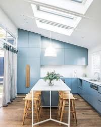 Interior Color Trends 2020 Pastel Baby Blue In Interiors And Design Functional Kitchen Design Beach House Kitchens Beach House Interior