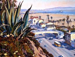 Maybe you would like to learn more about one of these? Pch Santa Monica Bay California Landscape Painting Canvas Giclee This Is A Fine Art Canvas Gicle California Painting California Landscape Landscape Paintings