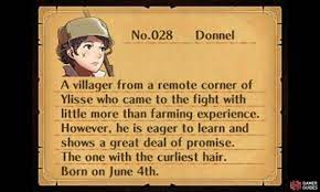 I sure hope i don't get in the way! Donnel Main Characters Part 1 Character Guide Fire Emblem Awakening Gamer Guides