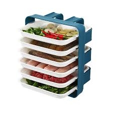 Cn(origin) fruit & vegetable tools type: New 6 Layers Wall Mounted Dish Organizer Rack Kitchen Fruit Vegetable Storage Holder Wall Hanging Shelves Pantry Organizer Box Storage Holders Racks Aliexpress