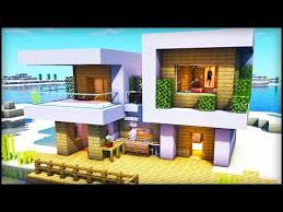 minecraft modern beach house how to build a modern house tutorial youtube minecraft modern minecraft beach house modern beach house
