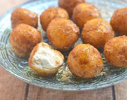 fried goat cheese with honey
