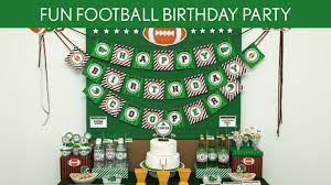 We are suppliers of the largest choice of cascades, confetti, skyscapes, banners, signs and shimmer curtains. Fun Football Birthday Party Ideas Fun Football B117 Youtube
