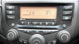 The car has been maintained on time in honda dealer. 2005 Honda Accord Stereo Cd Player Youtube