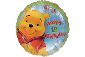 Winnie the pooh, and christmas too. Winnie The Pooh 1st Birthday Balloon Bouquet Birthday Age Balloons