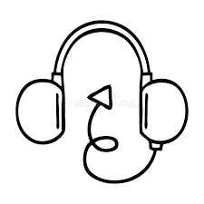 First of all we sketch out the outlines of the earpads. in this and the next step we use very light lines. Cartoon Retro Headphones Head Phones Object Music Cute Illustration Retro Freehand Free Hand Drawing Clipart Clip Art Artwork Quirky Stock Illustrations 9 Cartoon Retro Headphones Head Phones Object Music Cute Illustration