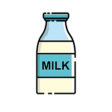 Milk Bottle Vector Illustration With Filled Line Design Isolated On White Background Milk Clip Art Milk Bottle Vector Png And Vector With Transparent Backgro Bottle Drawing Milk Drawing Milk Bottle
