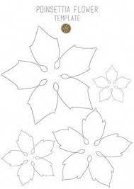 Poinsettia Flower Template Iii Copy Papercrafts Poinsettia Flower Christmas Paper Paper Flowers