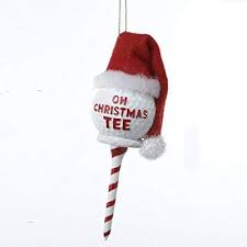 Amazon Com Kurt Adler 5 Peppermint Twist Oh Christmas Tee Golf Ball With Santa Hat Ornament Home Kitchen Xmas Crafts Christmas Crafts Christmas Ornaments