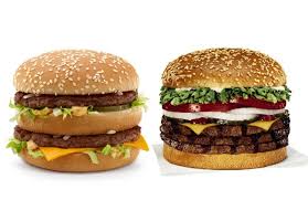 Caloric Comparison Big Mac Vs Whopper