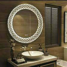 Farmhouse bathroom mirrors with decorative nails, 24x31, set of 2, white by drakestone designs (16) $134. Wall Mounted Decorative Led Bathroom Mirror Rs 2800 Piece Nayan Corporation Id 21875015448