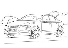 American muscle car coloring sheets for boys. Audi A6 Coloring Page Coloring Pages Classic Car Drawing Audi