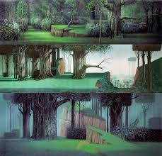Disney Sleeping Beauty Background Paintings By Eyvind Earle I Would Love To Do This Landscape Art Sleeping Beauty Art Disney Concept Art
