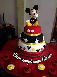 Buon Compleanno Alessio Mickey Birthday Cakes Mickey Mouse Birthday Cake Mickey Cakes