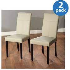 Faux Leather Parsons Dining Chair Set Of 2 Gray Walmart Com Parsons Dining Chairs Furniture Fabric Dining Chairs