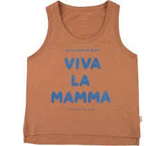 With viva la mamma ready to eat pastas, you don't have to compromise on exceptional quality and taste when you want convenience. Tiny Cottons Viva La Mamma Tank Top Orange Mayonnaise