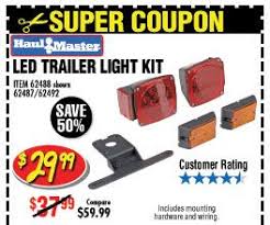 Led Trailer Light Kit Harbor Freight Tools Led Trailer Lights Coupons
