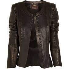 Roberto Cavalli Leather And Snakeskin Jacket Jackets Fashion Leather Jacket