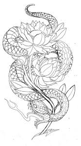 In such page, we additionally have number of images out there. Uncolored Snake Twining Around Peony Flower Stem Tattoo Design Tattooimages Biz