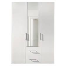 Viel platz für ihre kleidung. Express Mobel Kleiderschrank Brooklyn L X B X H 58 X 150 X 216 Cm Weiss 1 Spiegel Anzahl Schubladen 2 Stk Bauhaus