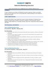 Different formats and styles are used to illustrate the various suggestions and tips contained in the handout, preparing your resume, also available through the bellevue university career. Sales And Marketing Executive Resume Samples Qwikresume