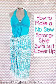 The best part is, there was no sewing involved and it took about 2 minutes to make! How To Make A No Sew Swimsuit Cover Up In Two Minutes Flat