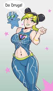 kujo jolyne and stone free (jojo no kimyou na bouken and 1 more) drawn by  doodliedork | Danbooru