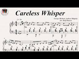 Careless whisper sheet music (piano) george michael. Careless Whisper George Michael Piano Youtube Piano Youtube Piano Music Music