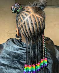 November Love On Instagram Rainbow Buns Remix Book Braids Beads Link In Bio Child Black Kids Hairstyles Little Girl Braid Hairstyles Kids Hairstyles