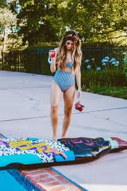 A Cool Summer Party With Dr Pepper Pool Float Summer Style Summer Fashion Pool Party Ideas Women S Swimsui Yellow Dress Women Party Ideas Summer Party