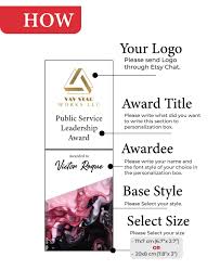 Custom Award, Corporate Trophy Award, Personalized Employee Award Plaque