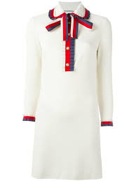 Gucci Stretch Viscose Jersey Dress In Ivory Modesens Fashion Gucci Dress Fashion Dresses
