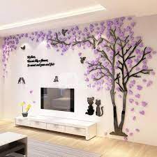 Find great deals on ebay for design wall stickers. Lovely Creative Design Acrylic Beautiful Tree And Birds Pattern 3d Wall Stickers Decoracao De Parede Pintura De Arvore Ideias Para Decoracao De Festa
