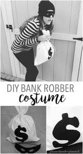 Diy Bank Robber Costume That S Easy And Adorable Via Pinnedandrepinn Robber Costume Bank Robber Costume Bank Robber Halloween Costume