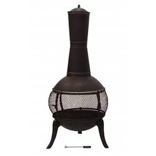 The weight of these cast iron chimneys varies from 30 lbs to 200 lbs depending upon the variant and functionalities which makes them extremely heavy. 122cm Cast Iron Fire Pit Chiminea Chimney Fireplace Heater Patio With Raincover Ezy Deal Australia