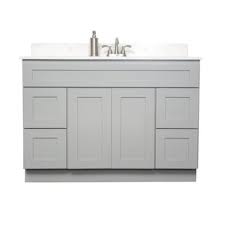 Vanities with legs are great, but what would be even better is if there is a kick plate, a few inches back so that stuff that fell in on the sides doesn't accumulate underneath the vanity. 48 Inch Vanity With Toe Kick Wayfair